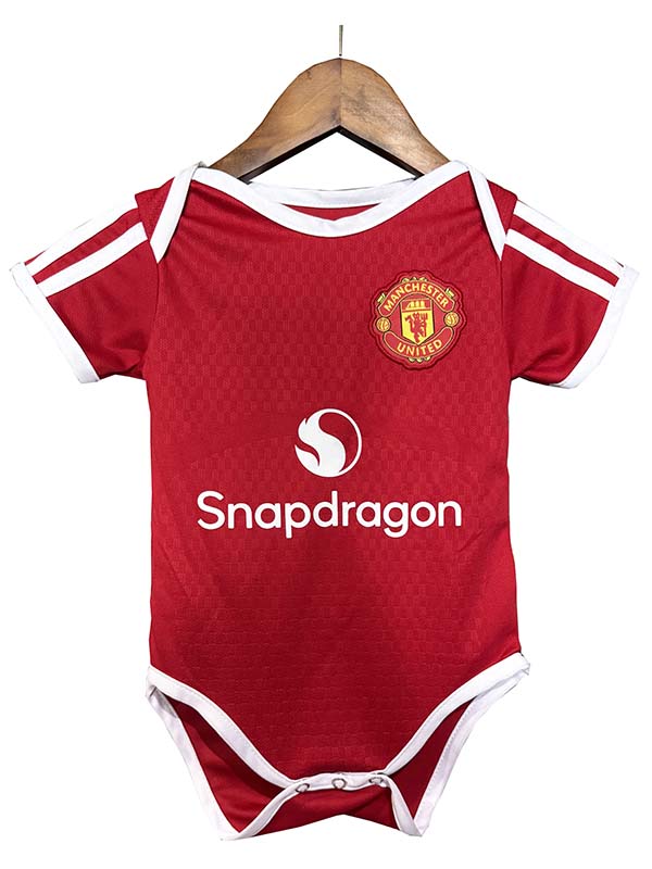 Manchester united home baby onesies bodysuit jersey 2026-2027